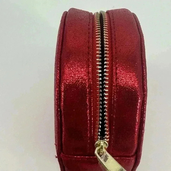 New Marc Jacobs Daisy Sparkling Glitter Red Makeup/Cosmetic Pouch Holiday Xmas - Picture 4 of 9